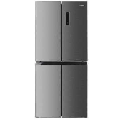 Indesit Push&Go 421 Litre Four Door American Fridge Freezer in Grey