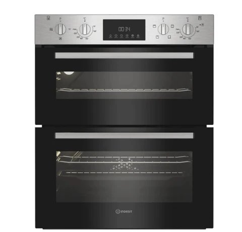Indesit DUI 10D IX Stainless Steel Built Under Double Electric Oven