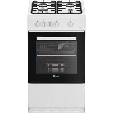Indesit I5G1KMW White Gas Cooker with 55L Single Oven