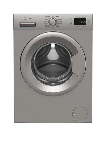 Indesit IP 846S PUSH&GO UK Silver 8KG Washing Machine with 1400 RPM Spin