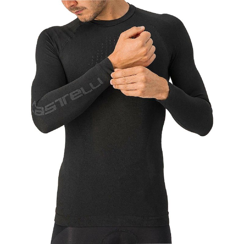 Castelli Core Seamless Long Sleeve Men's Cycling Base Layer - Black