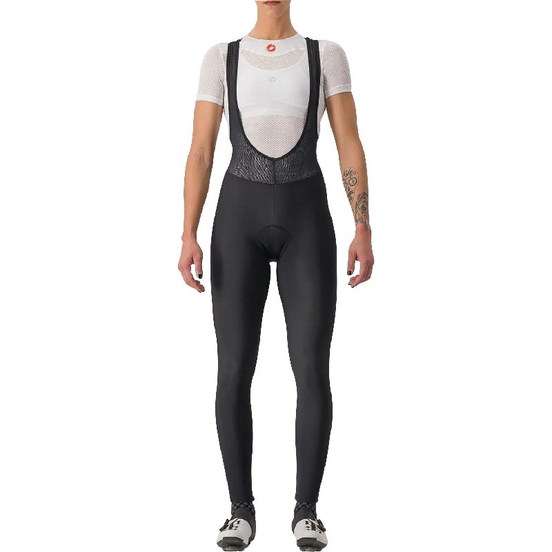 Castelli Entrata Women's Cycling Bib Tights in Black