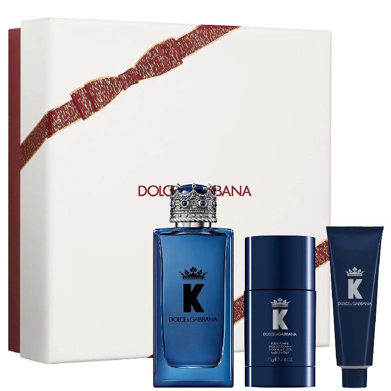 Dolce & Gabbana K Eau de Parfum Gift Set with 50ml Spray, 75ml Deodorant & 50ml Shower Gel