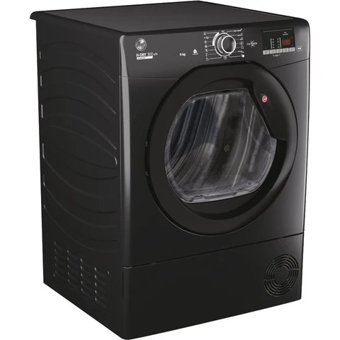 Hoover HLE C9DGB 9kg Condenser Tumble Dryer in Black with B Energy Rating