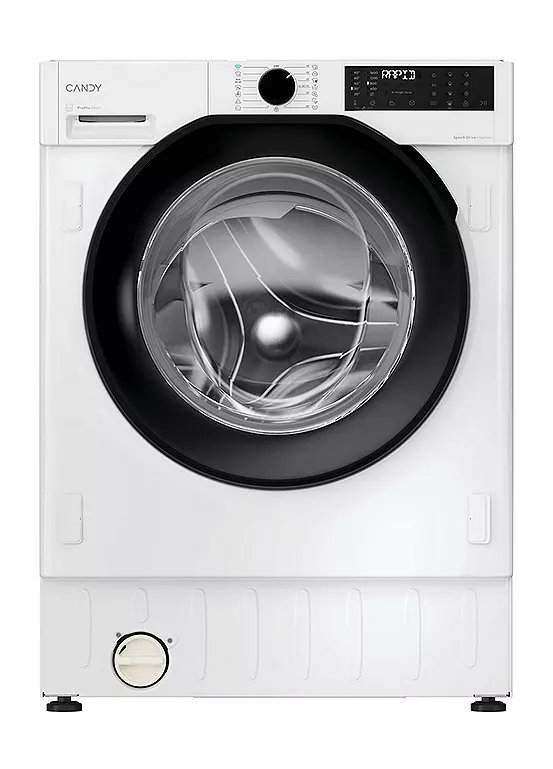 Candy Prowash 400 BC4S49M6DB8J-80 9kg Integrated Washing Machine, 1400rpm, A Energy - White & Black