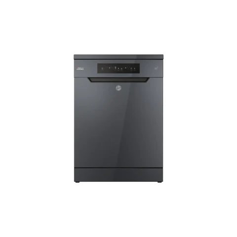 Hoover H-Dish 300 Freestanding Dishwasher with Smart Wi-Fi, 14 Place Settings, Graphite