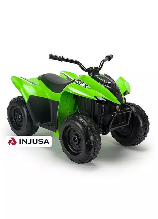 Injusa Kawasaki ATV KFX90 Quad 12V Electric Ride-On Quad Bike - Green