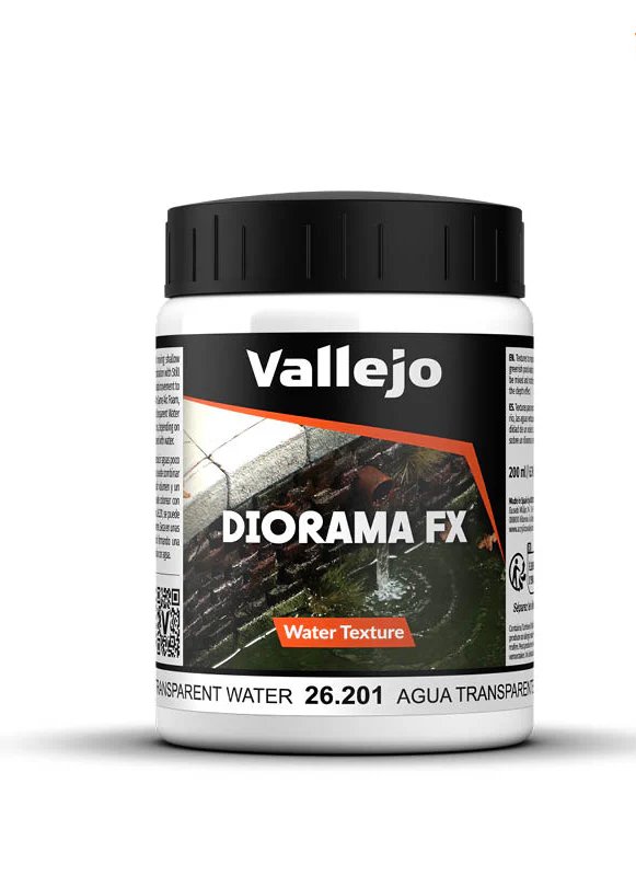 Vallejo Diorama Effects Transparent Water Acrylic Paste 200ml