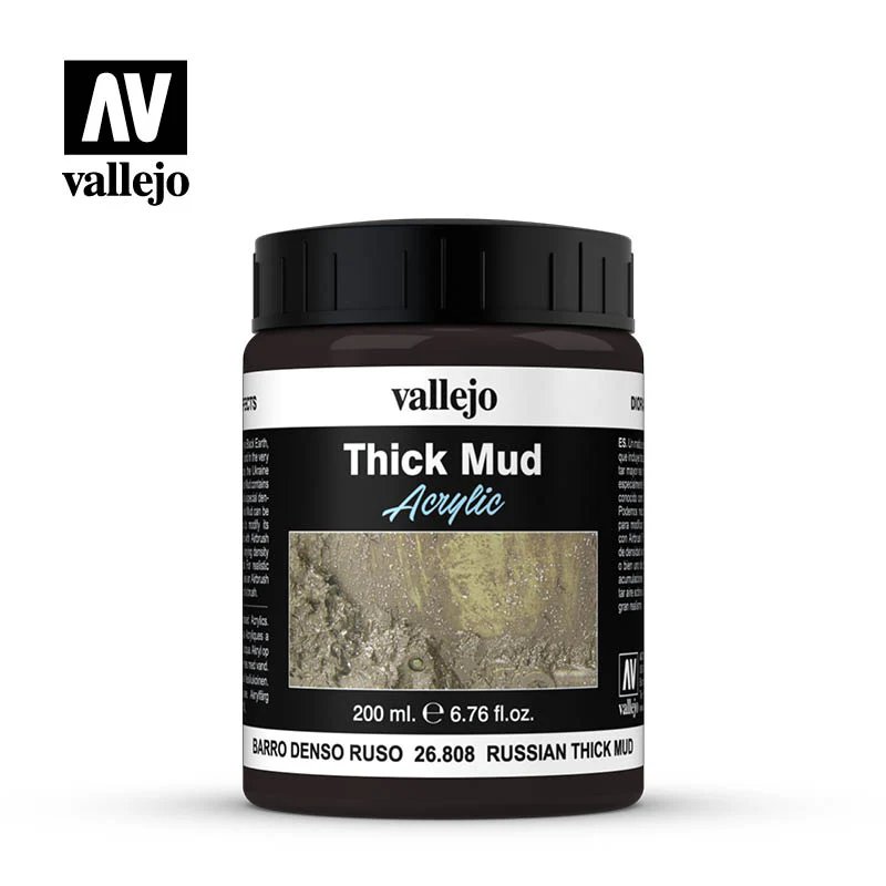 Vallejo Weathering Effects Russian Thick Mud Water-Based Acrylic Paint, 200ml
