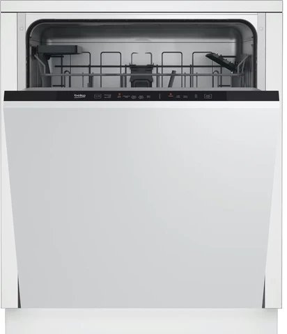 Beko DIN15C20 Fully Integrated Dishwasher, 14 Place Settings, E-Rated