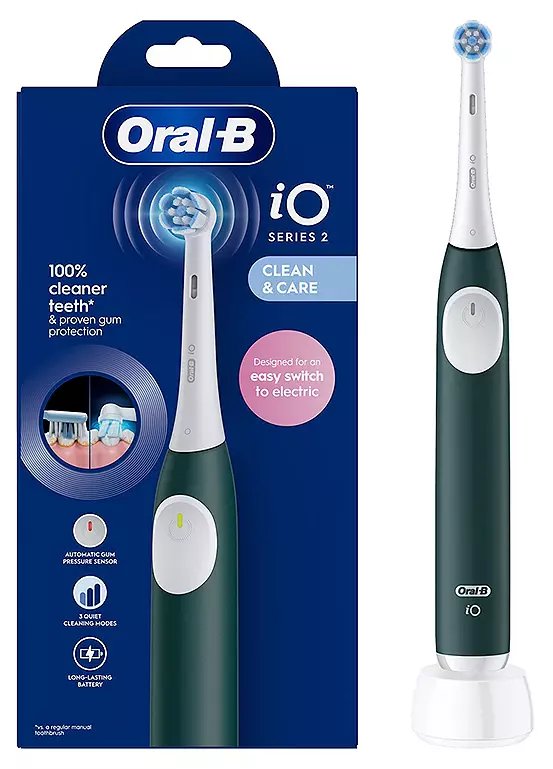 Oral-B iO2 Series Electric Toothbrush in Forest Green