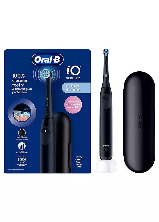 Oral-B iO2 Electric Toothbrush with Travel Case in Night Black