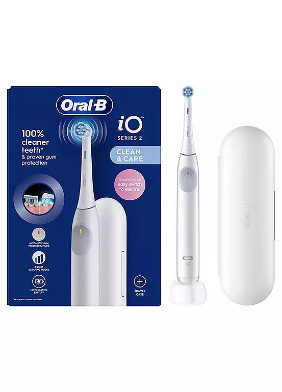 Oral-B iO2 Simple White Electric Toothbrush with Travel Case