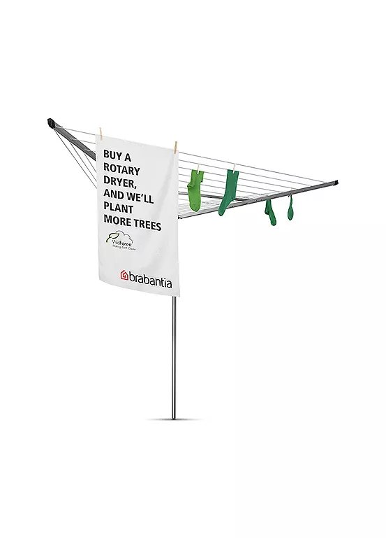 Brabantia Essential 30m 3-Arm Rotary Airer with Ground Tube