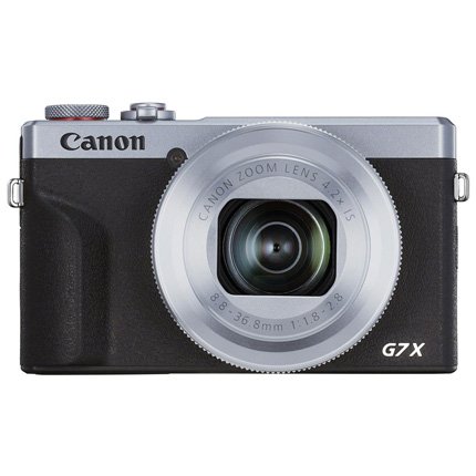 Canon PowerShot G7 X Mark III Silver Compact Camera with Dual Battery Kit