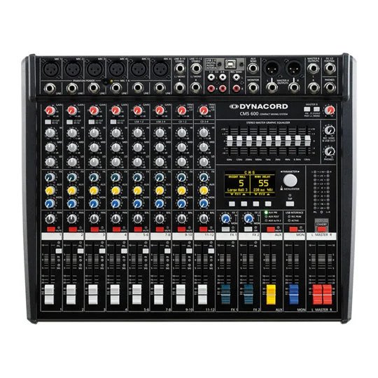 Dynacord CMS 600-3 8-Channel Compact Mixing Desk with USB Audio Interface