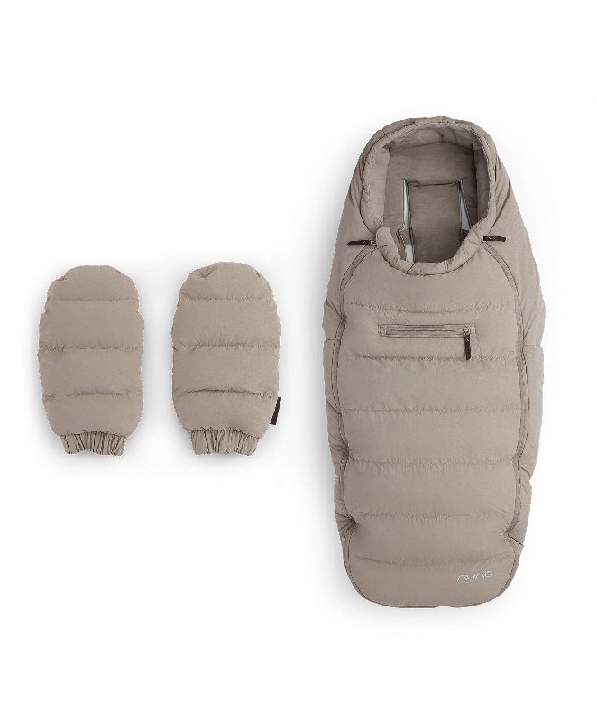 Nuna Winter Stroller Footmuff Set with Gloves and Bag - Chateau