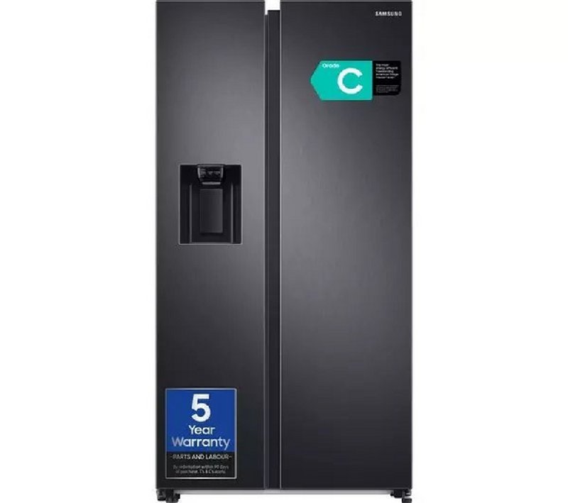 Samsung Series 8 SpaceMax RS68A884CB1/EU American-Style Smart Fridge Freezer - Black Stainless