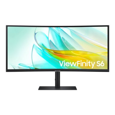 Samsung ViewFinity S6 34" UltraWide Curved WQHD Monitor in Black