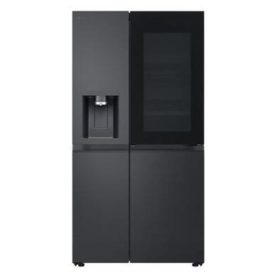 LG InstaView 628 Litre Side-by-Side American Fridge Freezer in Black