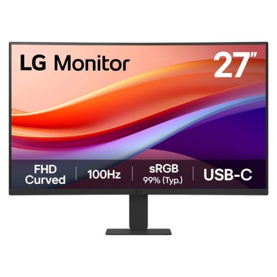 LG 27U421A 27" Full HD 100Hz USB-C Curved Monitor