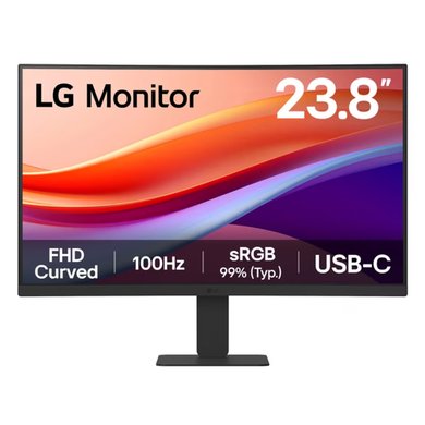 LG 24U421A 23.8" Full HD 100Hz USB-C Curved Monitor