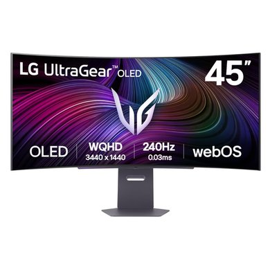 LG UltraGear 45GX90SA 45" OLED WQHD 240Hz Curved Gaming Monitor