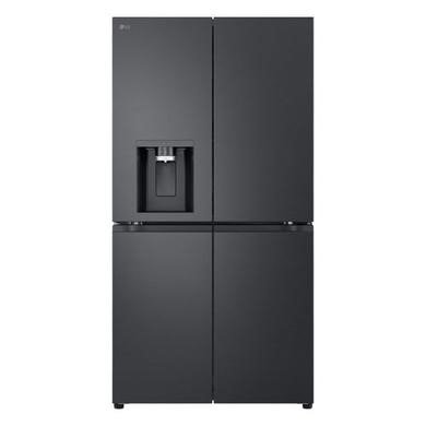 LG NatureFRESH 637 Litre Four Door American Fridge Freezer in Black