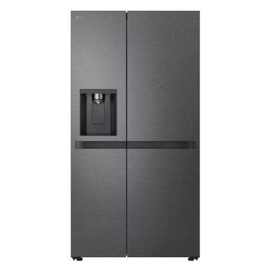 LG NatureFRESH 638 Litre Side-by-Side American Fridge Freezer in Matte Black