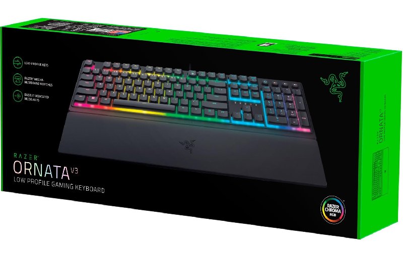 Razer Ornata V3 Low Profile Mecha-Membrane Gaming Keyboard