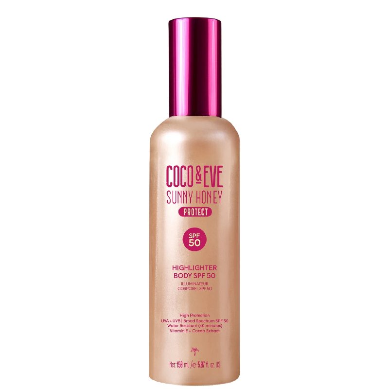 Coco & Eve Highlighter Body SPF 50 Sunscreen