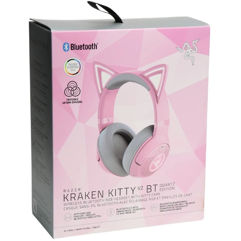 Razer Kraken Kitty V2 BT Quartz Pink Wireless Gaming Headset