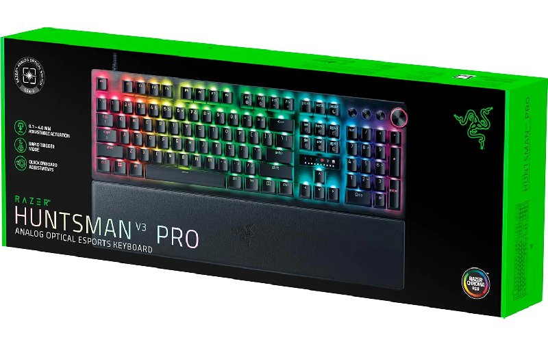 Razer Huntsman V3 Pro Analog Optical RGB Gaming Keyboard with UK Layout