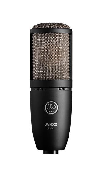 AKG Project Studio P220 Large Diaphragm Condenser Microphone with Shock Mount and Case