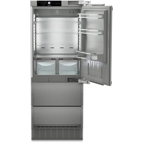 Liebherr ECBNe7870 Silver American Fridge Freezer - 402L Capacity - E Energy Rating