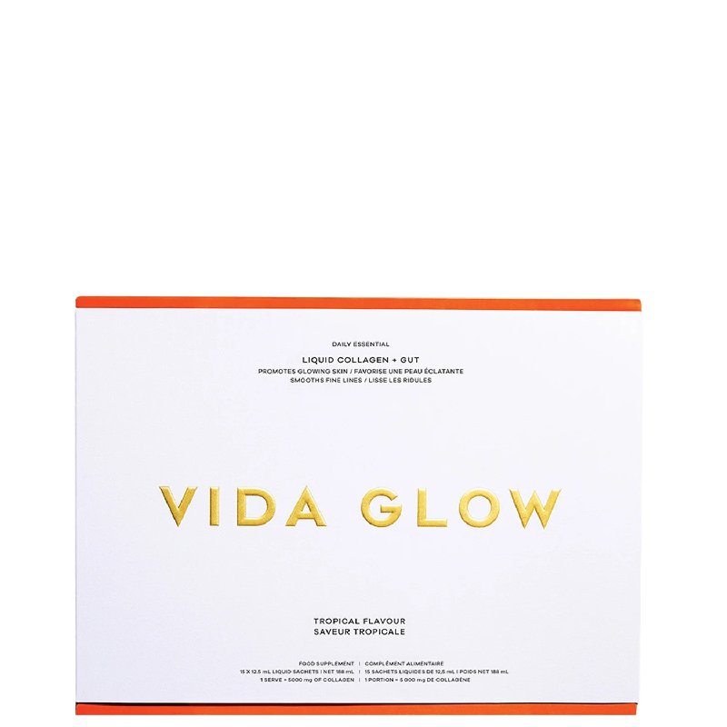 Vida Glow Liquid Collagen + Gut Supplement Tropical Flavour 10 Sachets