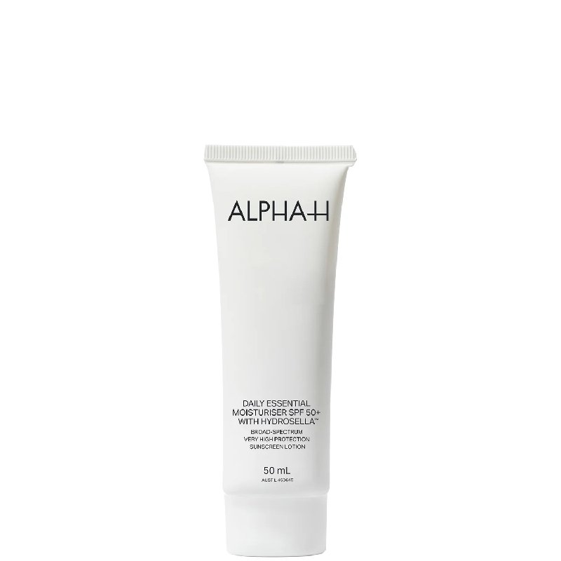 Alpha-H Daily Essential Moisturiser SPF 50+ with Hydrosella, 50ml