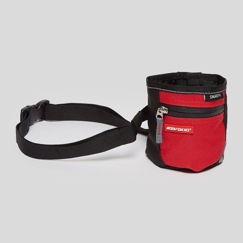 EzyDog SnakPak Dog Treat Bag, Red, 650ml