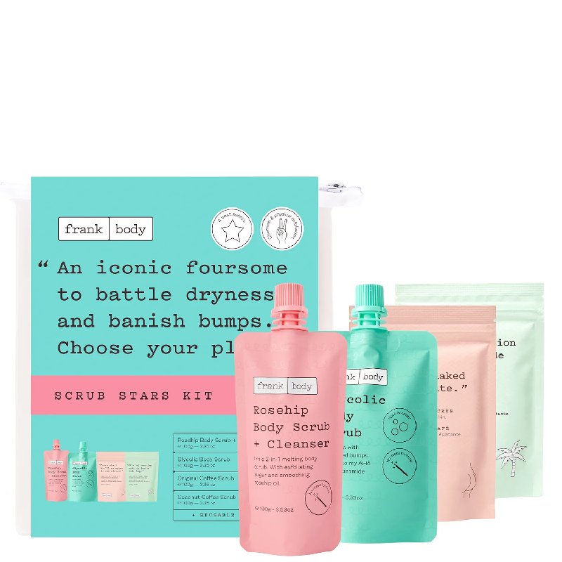 Frank Body Scrub Stars Kit - 4 x 100g Exfoliating Body Scrubs