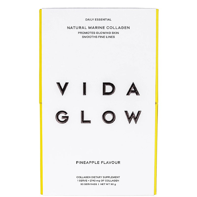 Vida Glow Natural Marine Collagen Sachets - Pineapple Flavour