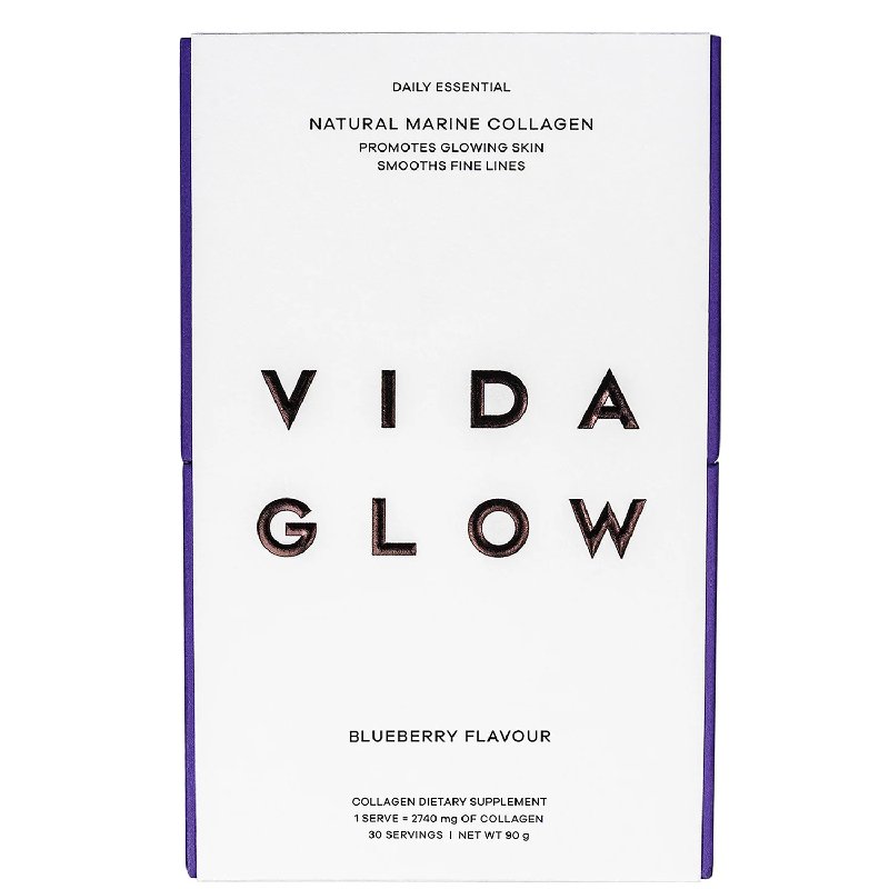 Vida Glow Natural Marine Collagen Sachets - Blueberry Flavour