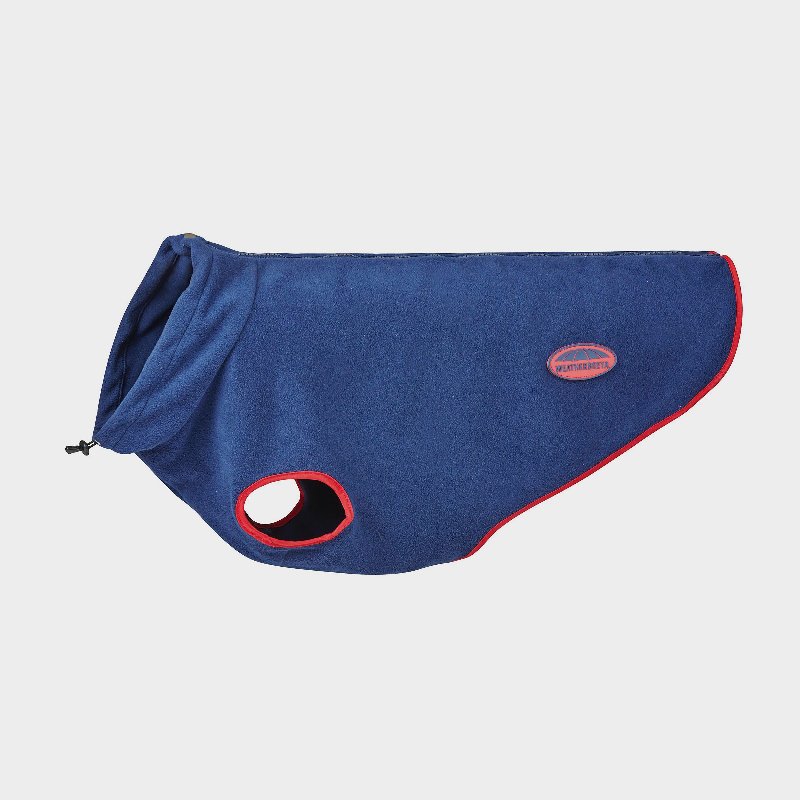 Weatherbeeta ComFiTec Fleece Zip Dog Coat Navy/Red