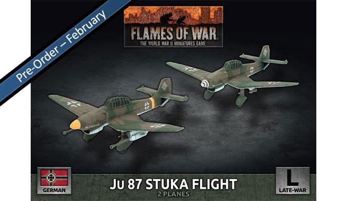 Flames Of War Ju 87 Stuka Flight German Late War Aircraft Pack
