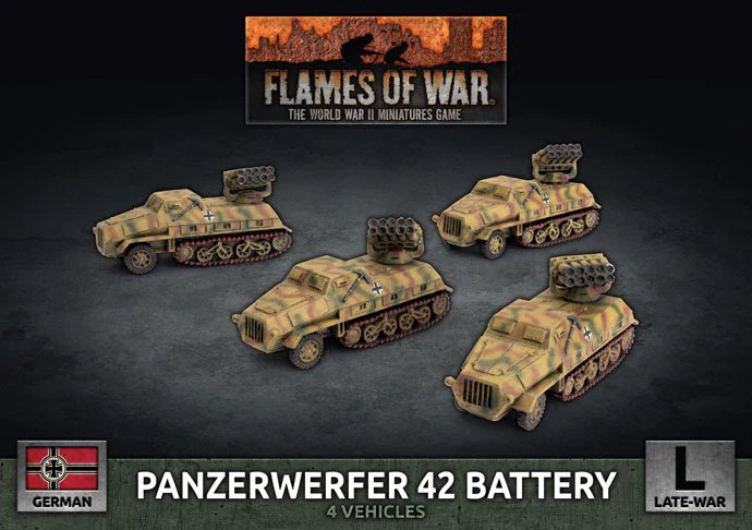 Flames Of War Panzerwerfer 42 Battery Pack - 4x 15cm Rocket Launchers Unassembled