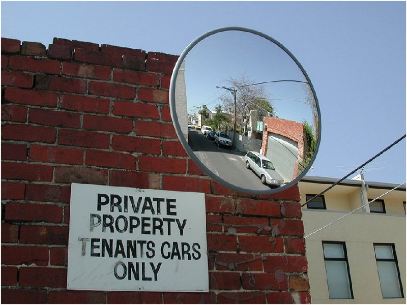 Securikey Convex 600mm Diameter Acrylic Heavy Duty Outdoor Traffic Mirror