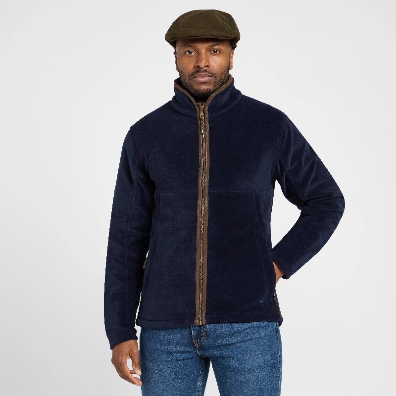 Hoggs of Fife Men's Stenton Technical Fleece Jacket in Midnight Navy
