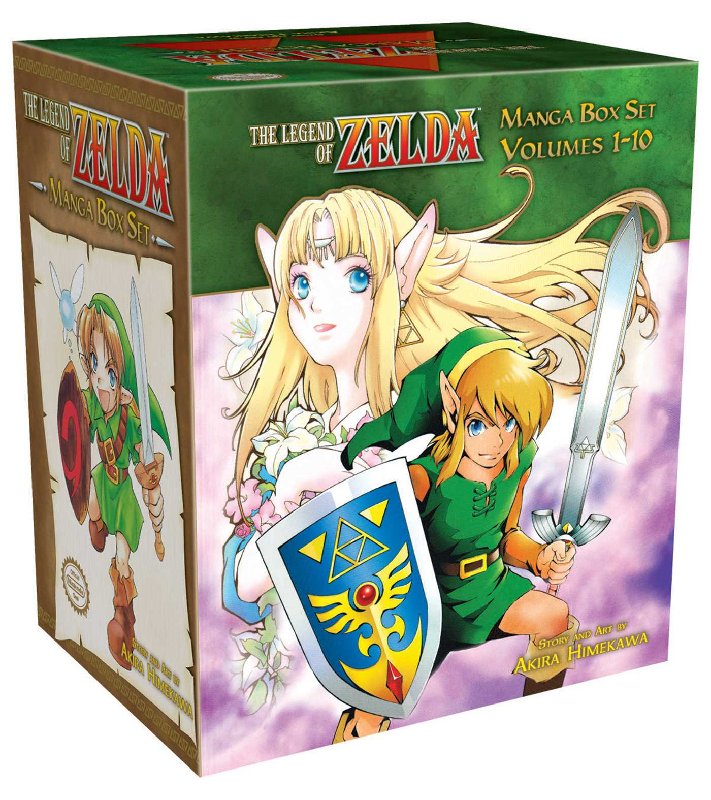 The Legend of Zelda Manga Box Set by Harper Collins, Volumes 1-10 with Poster