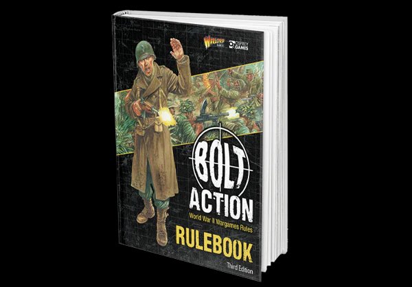 Warlord Games Bolt Action Third Edition Rulebook with Francis S. Currey Miniature