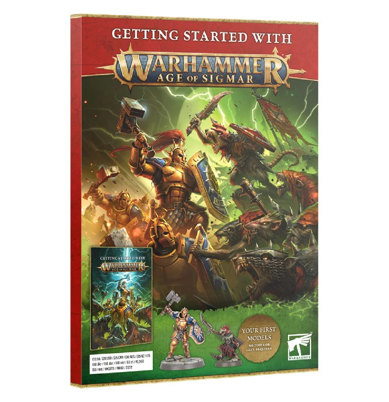 Games Workshop Age of Sigmar 4th Edition Starter Magazine with 2 Miniatures