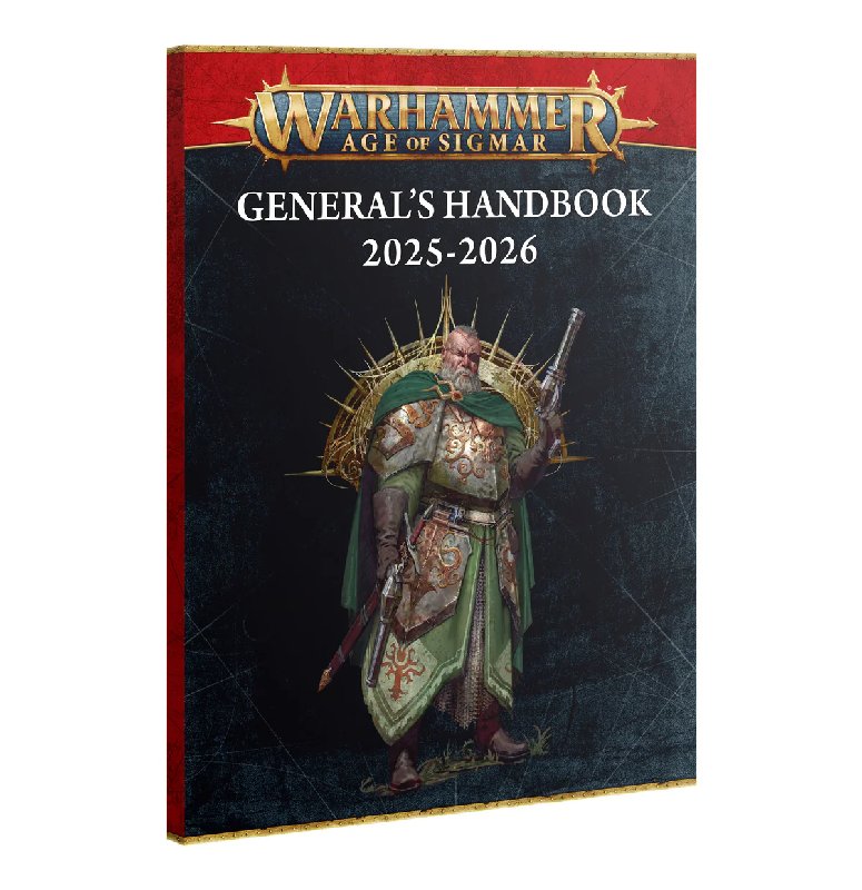 Warhammer Age of Sigmar General's Handbook 2025-2026 with Cards and Mats